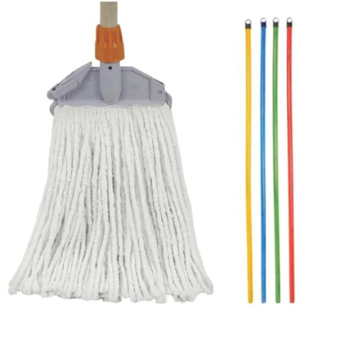 Moonlight Taiwan High-Quality Cotton Mop Heavy With Wooden Stick 30378a