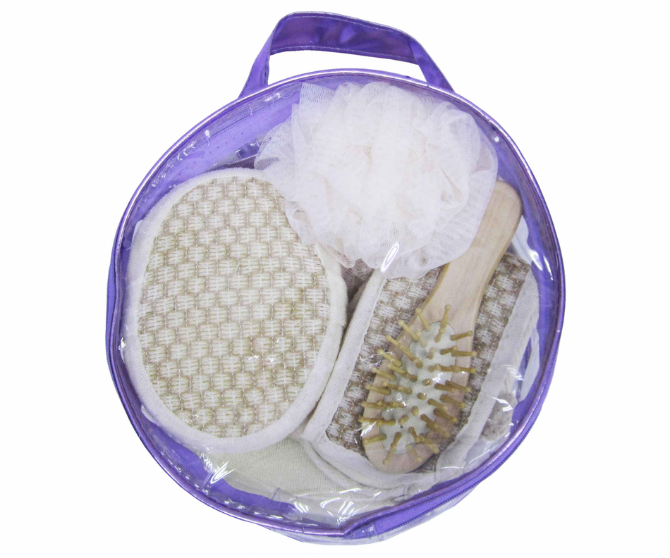 Bath Loofah Set Six In One  50702