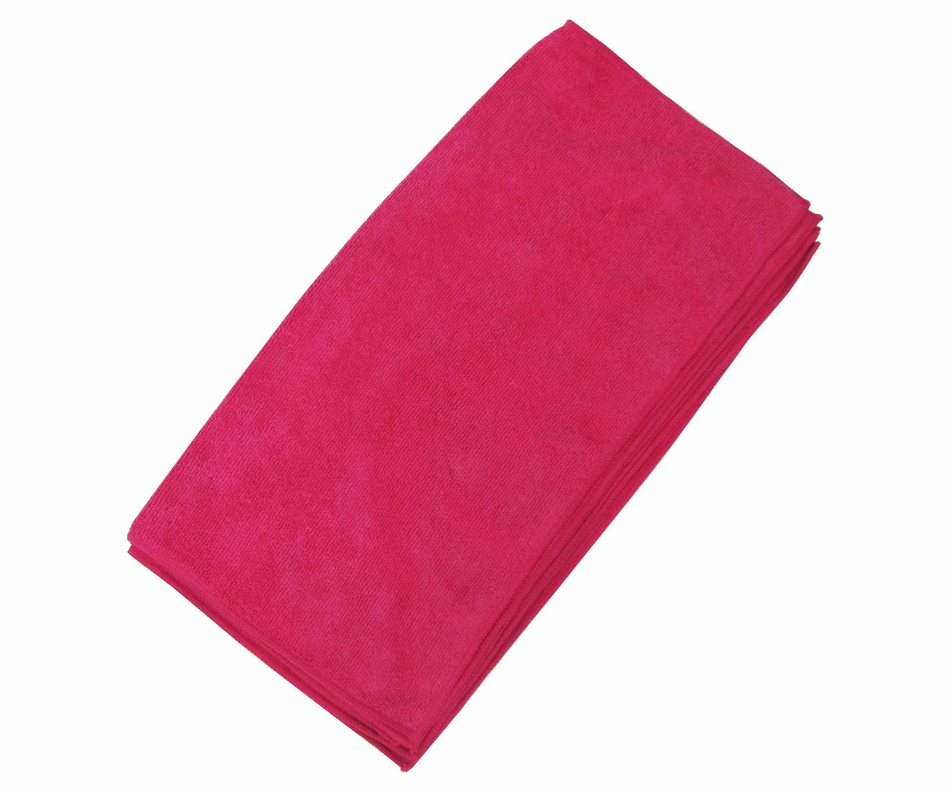 Microfiber Towel 45x45cm Red 55104R - Pack of 12 PCS