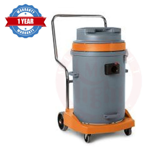 TMB Italy 77L Polypropylene Tank Wet and Dry Vacuum Machine Cleaner with ?Tip & Pour? Trolley 16433